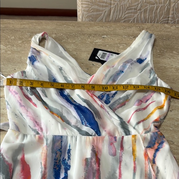 NWT Dkny Blue and White Sleeveless V-Neck Sundress - Picture 5 of 9